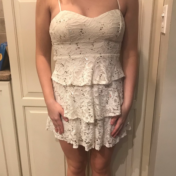 B. Smart Dresses & Skirts - White sequence dress
